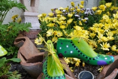 "Zapatos en mi jardín"