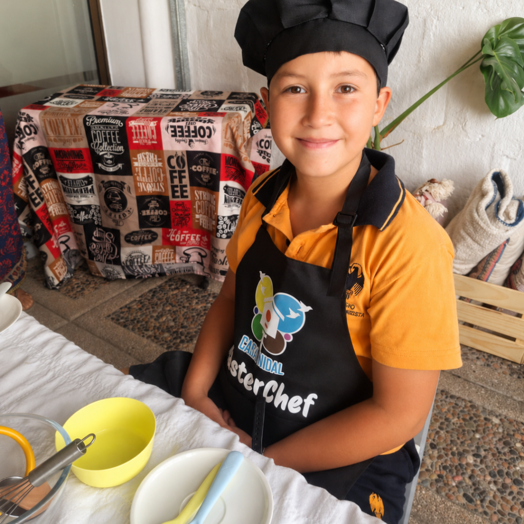 Niño en el Taller Master Chef de Casa Nidal