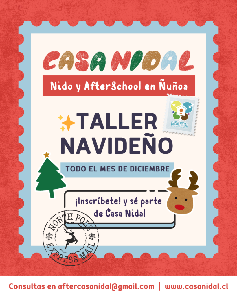 Afiche Taller de Navidad Casa Nidal