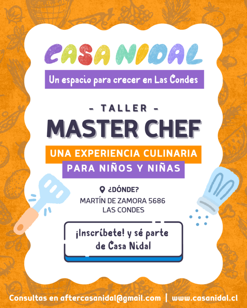 AFICHE TALLER MASTER CHEF DE CASA NIDAL