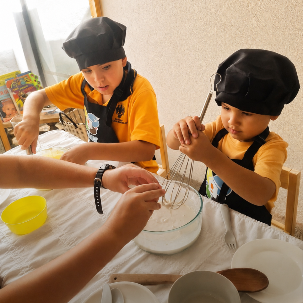 Niños en el Taller Master Chef de Casa Nidal